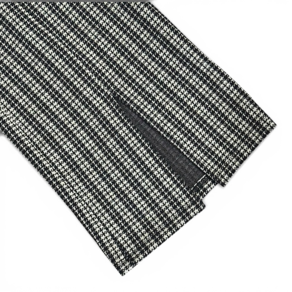 Michael Michael Kors Houndstooth Flare Pull-On Pants Stretchy L Black White NWT - Picture 3 of 9
